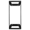 StarTech.com Rack de rede de parede 24U 19 polegadas – Profundidade ajustável 12–20 polegadas rack de servidor open-frame de 2 postes para AV/dados/IT/comunicações/equipamento informático/switch com porcas gaiola e parafusos