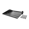 StarTech.com Prateleira de rack de servidor 2U, montagem central, tabuleiro cantilever rackmount ventilado universal para rack de rede de 19 polegadas, aço robusto, capacidade de 91 kg, 50,8 cm de profundidade, preto
