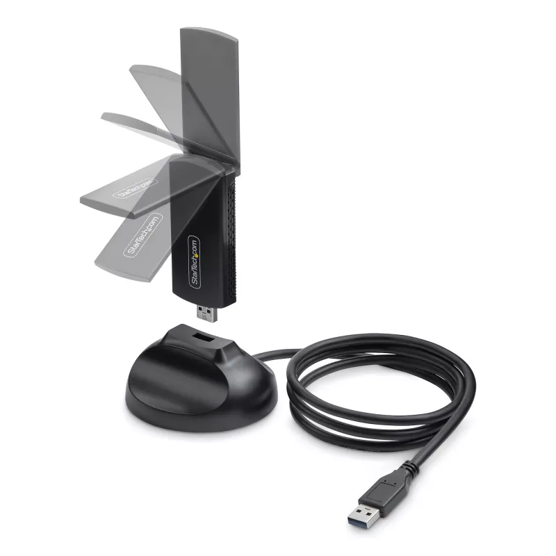 StarTech.com AX54005A-USB-WIFI-6E Placa de rede WLAN 2402 Mbit/s