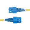 StarTech.com Cabo de fibra ótica SC para SC (UPC) OS2 Singlemode Duplex de 10m (32.8ft), 9/125µm, 40G/100G Zipcord, insensível a curvaturas, baixa atenuação de inserção – cabo jumper de fibra LSZH