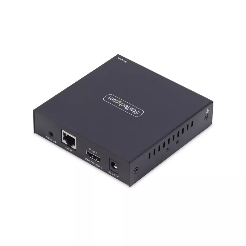 StarTech.com Recetor HDMI sobre rede IP para a série de produtos IH2006, 4K 60Hz, sem drivers, AVoIP, incl. kit de montagem, apenas recetor