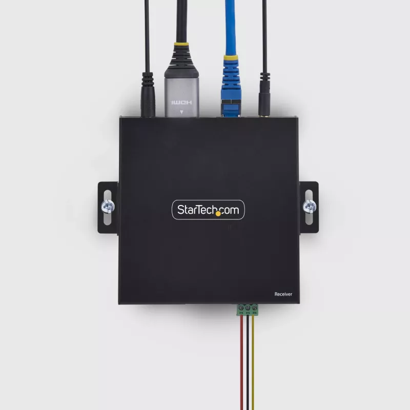 StarTech.com Recetor HDMI sobre rede IP para a série de produtos IH2006, 4K 60Hz, sem drivers, AVoIP, incl. kit de montagem, apenas recetor