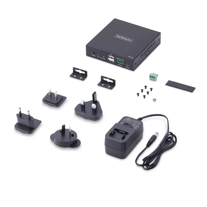 StarTech.com Recetor HDMI KVM sobre rede IP para a série de produtos IH2006, 4K 60Hz, sem drivers, AVoIP, incl. kit de montagem, apenas recetor