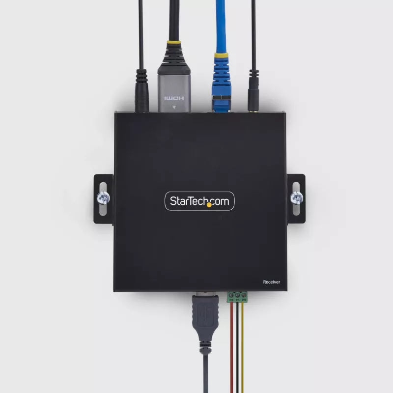 StarTech.com Recetor HDMI KVM sobre rede IP para a série de produtos IH2006, 4K 60Hz, sem drivers, AVoIP, incl. kit de montagem, apenas recetor