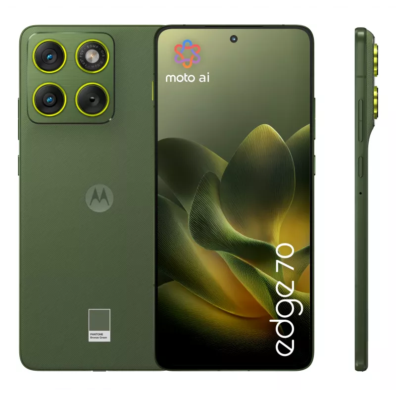 Motorola edge 70 17 cm (6.7 polegadas) Dual SIM Android 16.0 5G USB-C 12 GB 512 GB 4800 mAh verde
