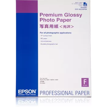 Papel fotográfico brilhante premium Epson, DIN A2, 255 g/m², 25 folhas