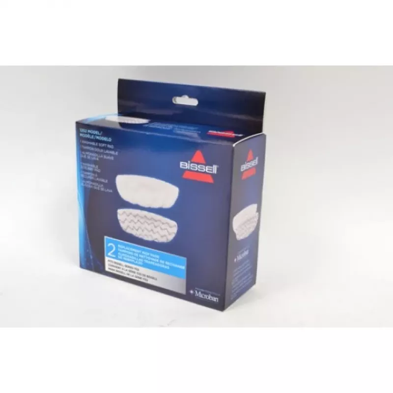 Bissell Vac & Steam - almofadas de esfregona, branco, Vac & Steam, caixa, 2 unid.