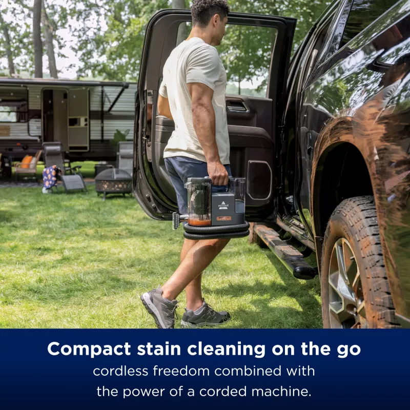 Bissell SpotClean Cordless, portátil, limpeza profunda, 25 m²/h, 25 m², interior de automóvel, tapete, estofos, 0,9 l