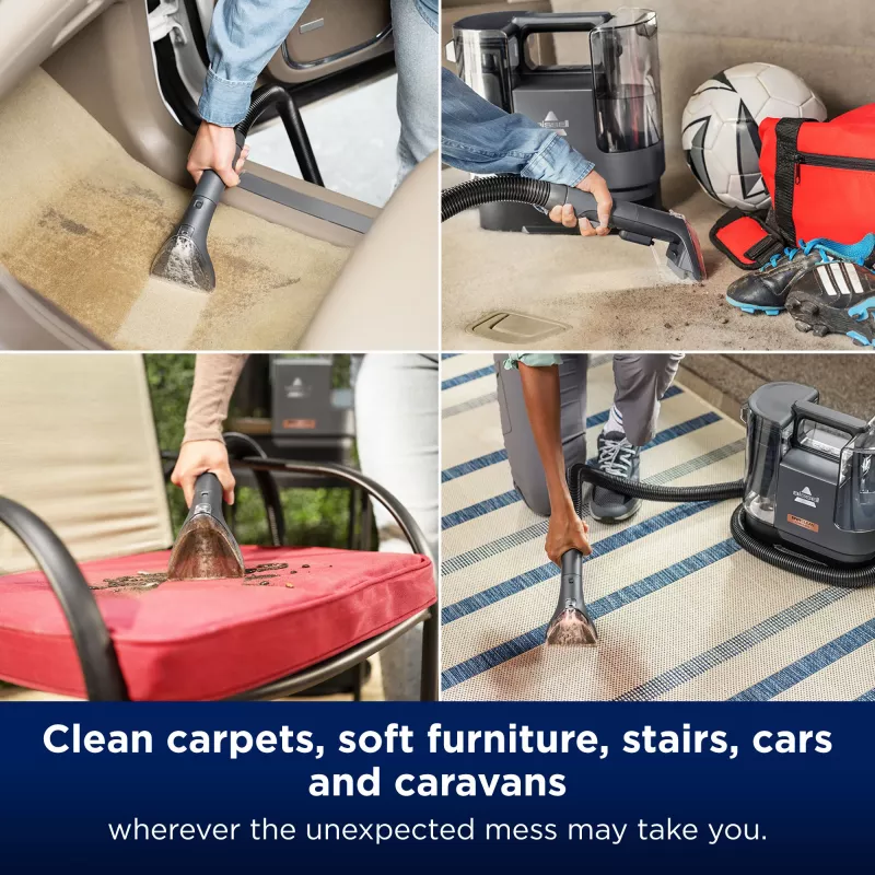 Bissell SpotClean Cordless, portátil, limpeza profunda, 25 m²/h, 25 m², interior de automóvel, tapete, estofos, 0,9 l