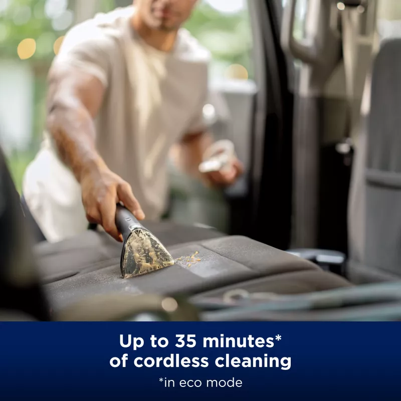 Bissell SpotClean Cordless, portátil, limpeza profunda, 25 m²/h, 25 m², interior de automóvel, tapete, estofos, 0,9 l