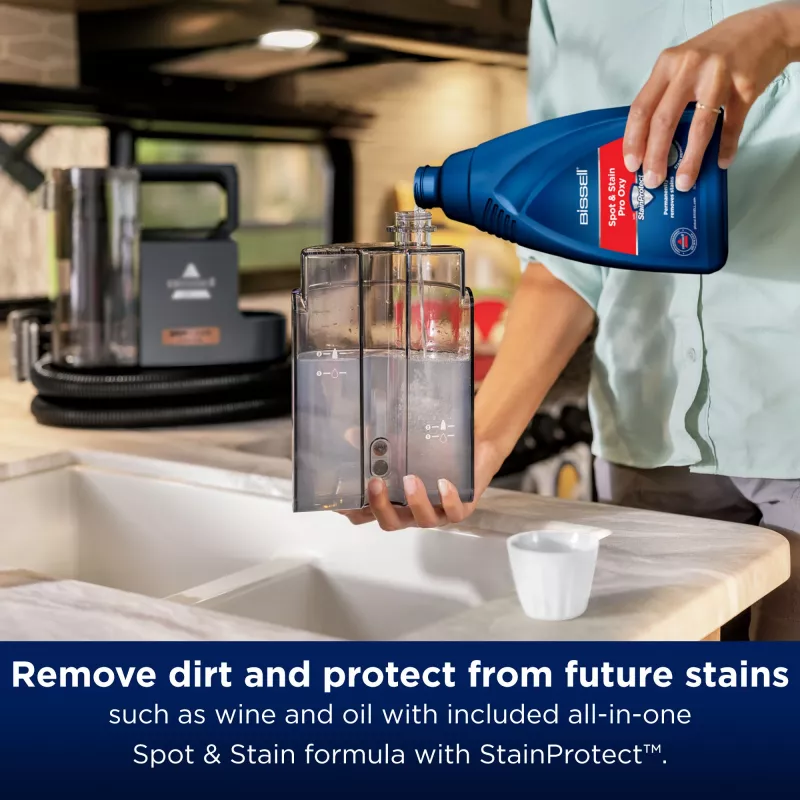Bissell SpotClean Cordless, portátil, limpeza profunda, 25 m²/h, 25 m², interior de automóvel, tapete, estofos, 0,9 l