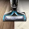 Aspirador vertical/escova elétrica Bissell 2582Q aspirador com unidade de base bateria húmido e seco sem saco 250 W preto, azul, prateado