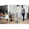 Aspirador vertical/escova elétrica Bissell 2582Q aspirador com unidade de base bateria húmido e seco sem saco 250 W preto, azul, prateado