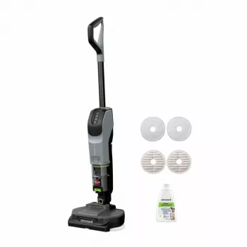 Aspirador vertical Bissell SpinWave + Vac Pet Pro bateria húmido e seco corrente de vórtice saco 0,4 l preto, cinzento