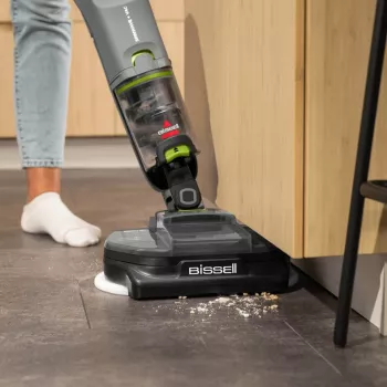 Aspirador vertical Bissell SpinWave + Vac Pet Pro bateria húmido e seco corrente de vórtice saco 0,4 l preto, cinzento