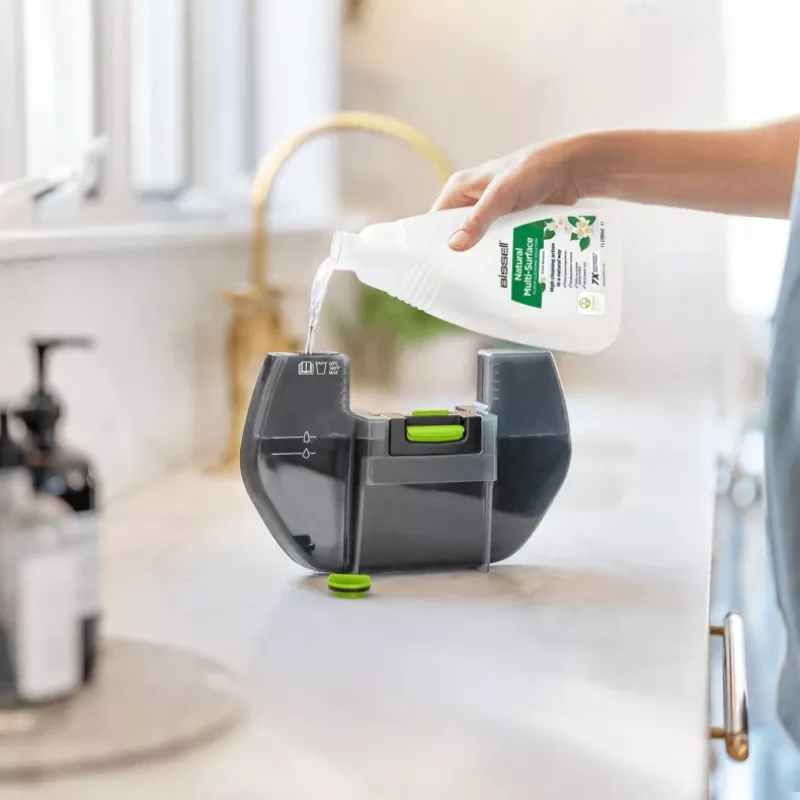 Aspirador vertical Bissell SpinWave + Vac Pet Pro bateria húmido e seco corrente de vórtice saco 0,4 l preto, cinzento