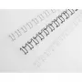 Anéis de encadernação GBC MultiBind 8 mm, branco, 130 folhas, metal, A4, 8 mm, 297 mm