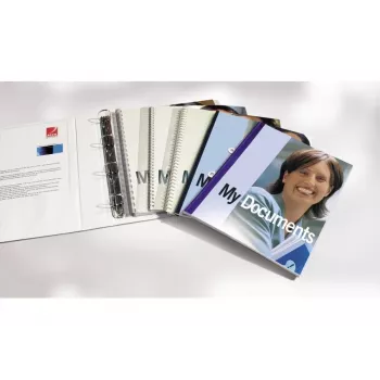Tira de arquivo GBC WireBind & ClickBind PVC, branco, policloreto de vinilo (PVC), A4, 245 g, 100 unid., Egito