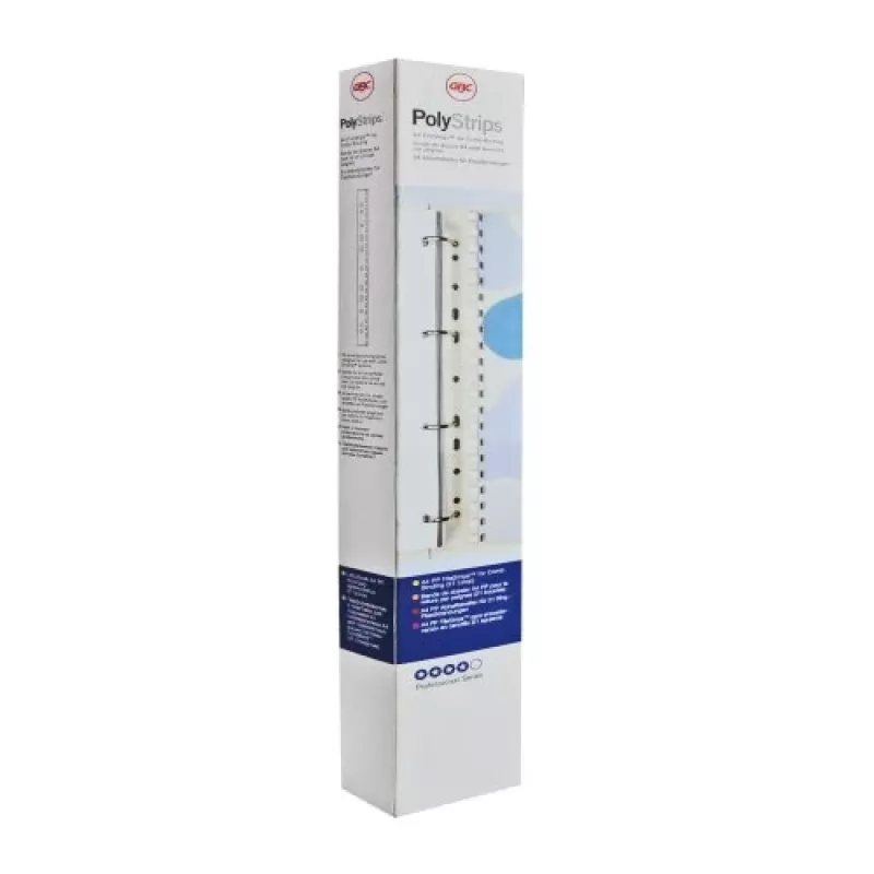 Tira de arquivo GBC CombBind PP transparente, transparente, policloreto de vinilo (PVC), A4, 245 g, 100 unid., Egito