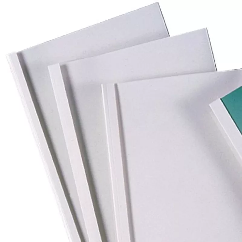 Capas de encadernação térmica GBC Standard ThermaBind A4 1,5 mm, A4, papel, branco, 15 folhas, 210 mm, 297 mm
