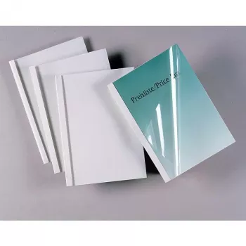 Capas de encadernação térmica GBC Standard ThermaBind 50 mm branco (50), A4, PVC, branco, 5 cm, 50 unid.