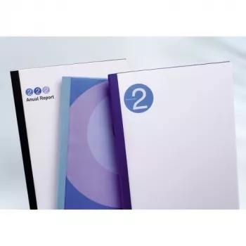Capas de encadernação térmica GBC LinenWeave 3 mm branco (100), A4, PVC, branco, 30 folhas, 100 unid.