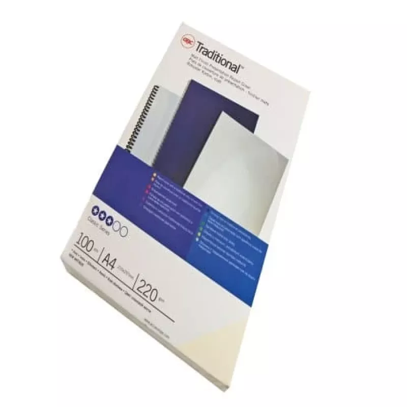 GBC ibiStol capas de encadernação A4, branco mate, 350 g/m²