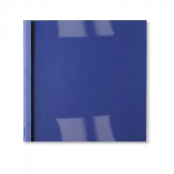 Capa térmica GBC com textura de pele A4 1,5 mm, A4, cartão, azul, transparente, mate, 15 folhas, 1,5 mm