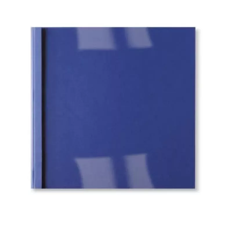 Capa térmica GBC com textura de pele A4 1,5 mm, A4, cartão, azul, transparente, mate, 15 folhas, 1,5 mm