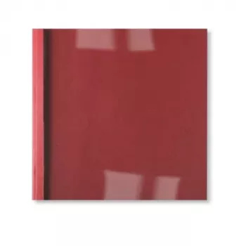 Capas térmicas GBC LeatherGrain ThermaBind 1,5 mm vermelho (100), A4, PVC, vermelho, transparente, mate, 15 folhas, 1,5 mm