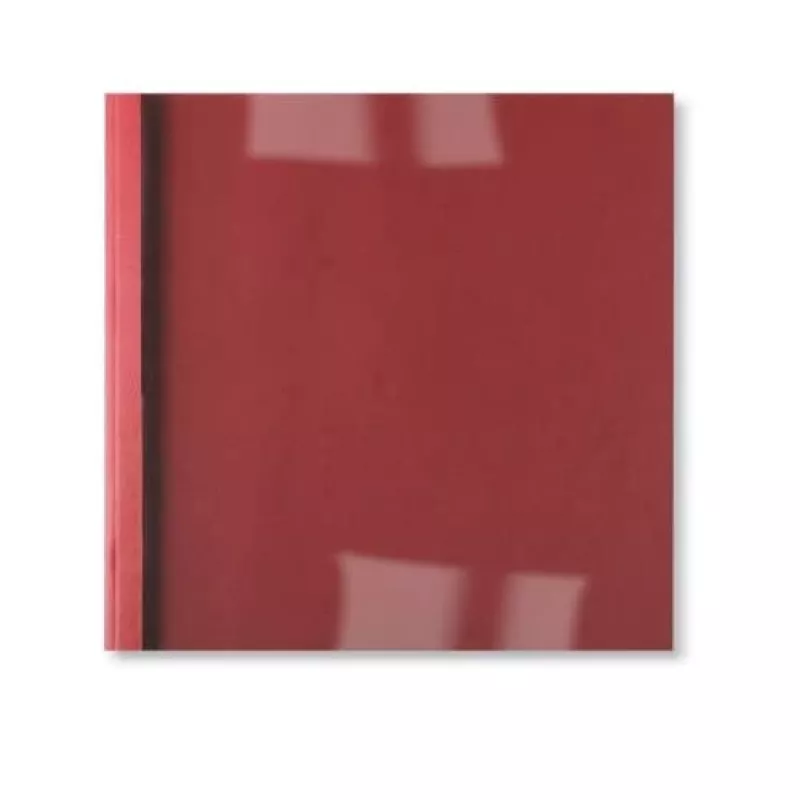 Capas térmicas GBC LeatherGrain ThermaBind 1,5 mm vermelho (100), A4, PVC, vermelho, transparente, mate, 15 folhas, 1,5 mm