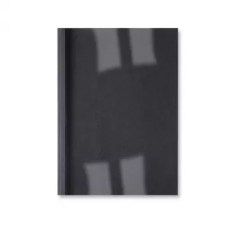 Capas térmicas GBC LeatherGrain ThermaBind 3 mm preto (100), A4, PVC, azul, transparente, mate, 30 folhas, 3 mm
