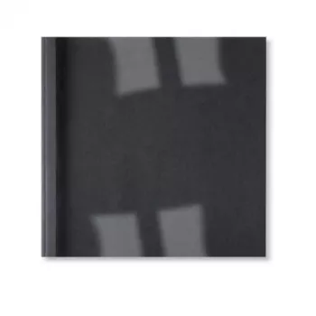 Capas térmicas GBC LeatherGrain ThermaBind 3 mm preto (100), A4, PVC, azul, transparente, mate, 30 folhas, 3 mm