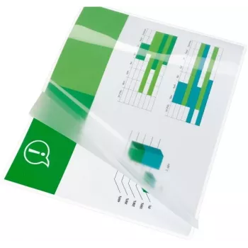Película de plastificação GBC A7 125 mícron, brilhante, transparente, A7, 105 mm, 74 mm, 100 unid.