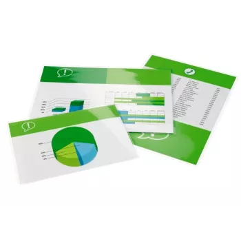 Película de plastificação GBC A4 250 mícron, brilhante, transparente, A2, 303 mm, 216 mm, 100 unid.