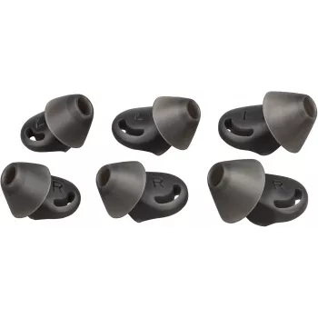 Conjunto de almofadas/anel POLY Voyager 6200 Medium Eartips preto
