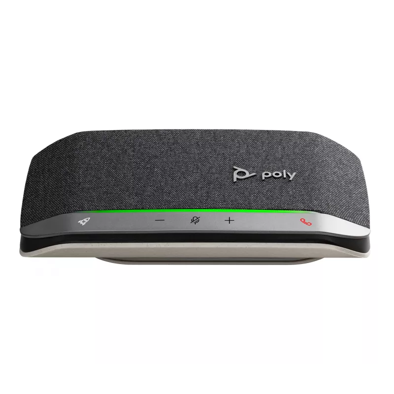 Speakerphone HP Poly Sync 20 USB-A, PC, prateado, 0,715 m, IP64, Windows 10, Windows 11, MacOS