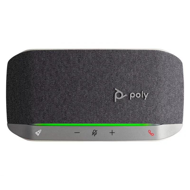 Speakerphone HP Poly Sync 20 USB-A, PC, prateado, 0,715 m, IP64, Windows 10, Windows 11, MacOS