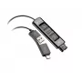 Adaptador HP Poly DA85 USB para QD preto TAA