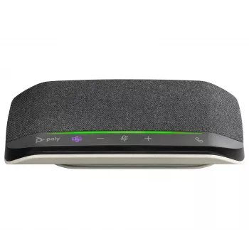 Speakerphone HP Poly Sync 10 certificado Microsoft Teams, PC, prateado, 0,715 m, IP64, Windows 10, Windows 11, MacOS
