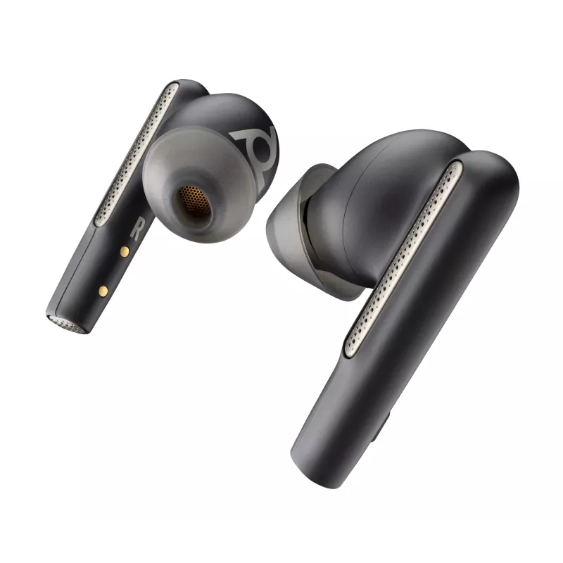 Auscultadores HP Poly Voyager Free 60+ UC Carbon preto + adaptador BT700 USB-C + estojo de carregamento com ecrã tátil