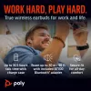 Auscultadores HP Poly Voyager Free 60+ UC Carbon preto + adaptador BT700 USB-C + estojo de carregamento com ecrã tátil