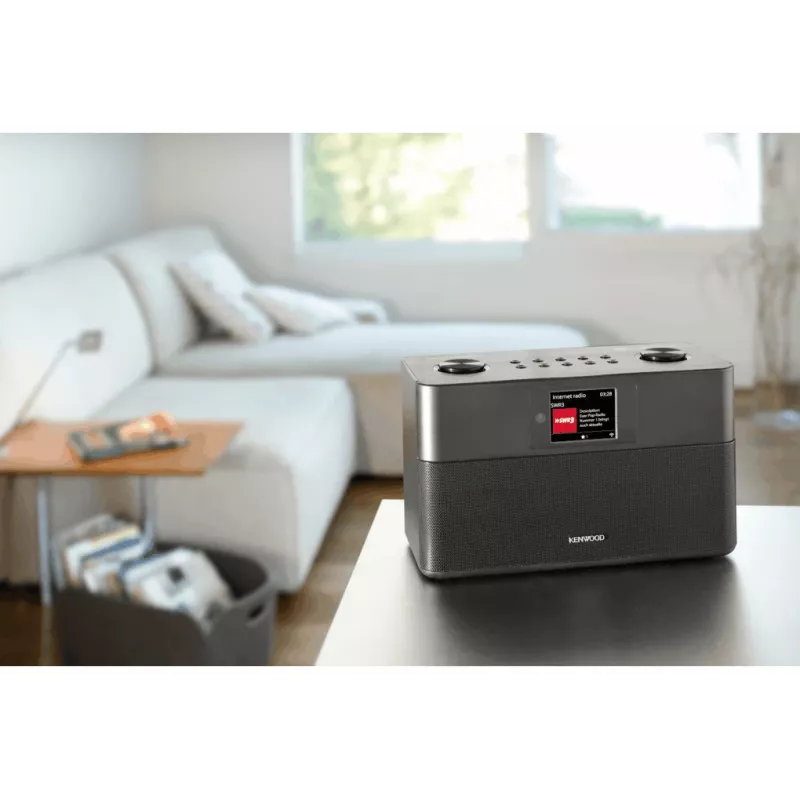 Rádio Kenwood CR-ST100S-B internet digital preto