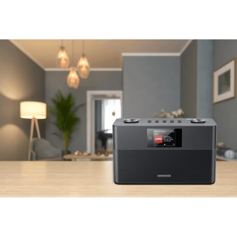Rádio Kenwood CR-ST100S-B internet digital preto
