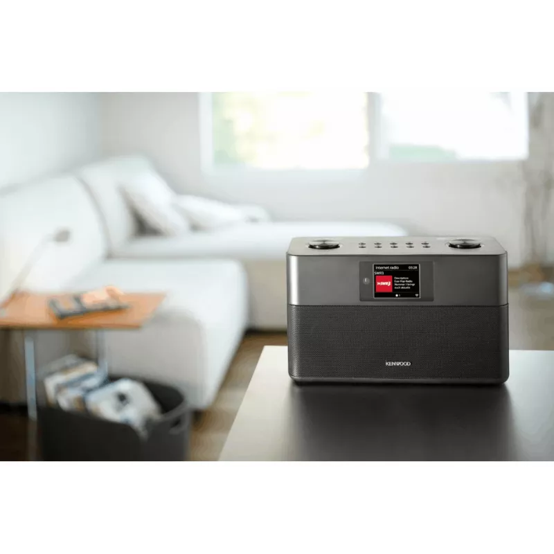 Rádio Kenwood CR-ST100S-B internet digital preto