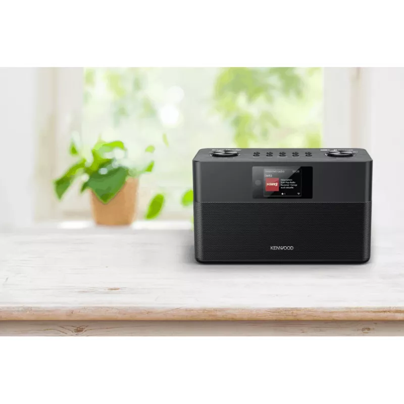 Rádio Kenwood CR-ST100S-B internet digital preto