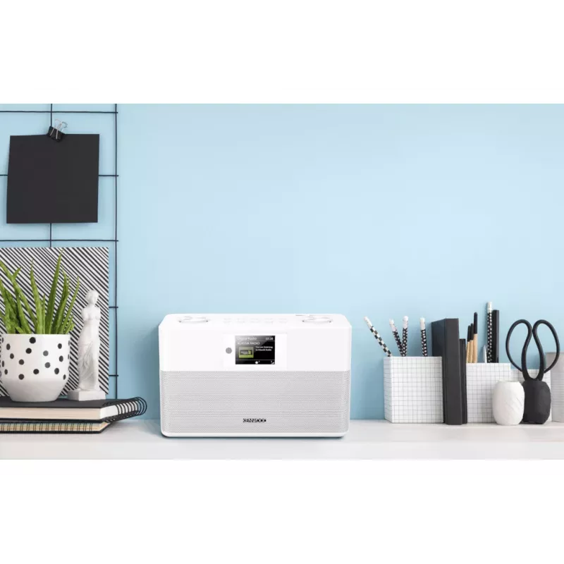 Rádio Kenwood CR-ST80DAB-W pessoal digital branco