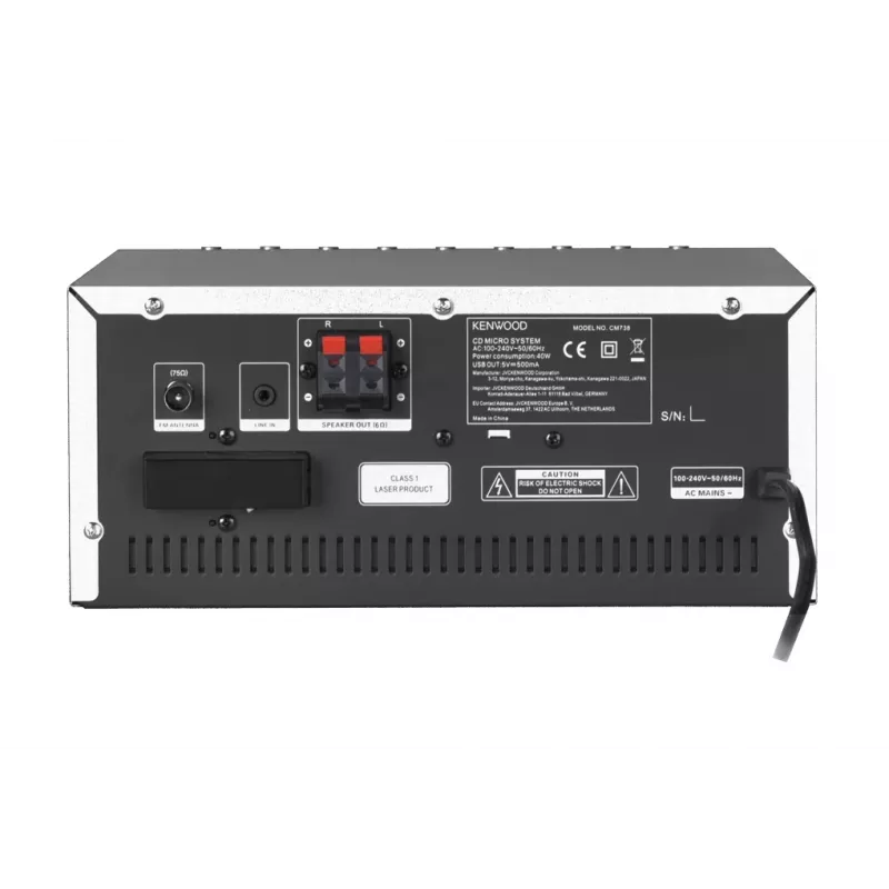 Kenwood M-9000S minissistema de áudio doméstico 50 W prateado