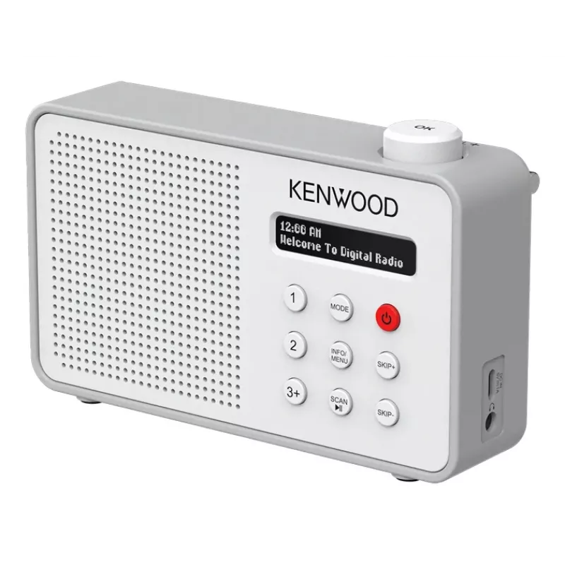 Kenwood CR-M25DAB-W rádio portátil digital branco