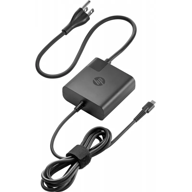HP 65W fonte de alimentação USB-C, interior, AC, preto